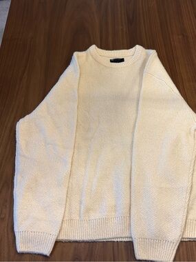 ASOS Men's Cream Crewneck Sweater